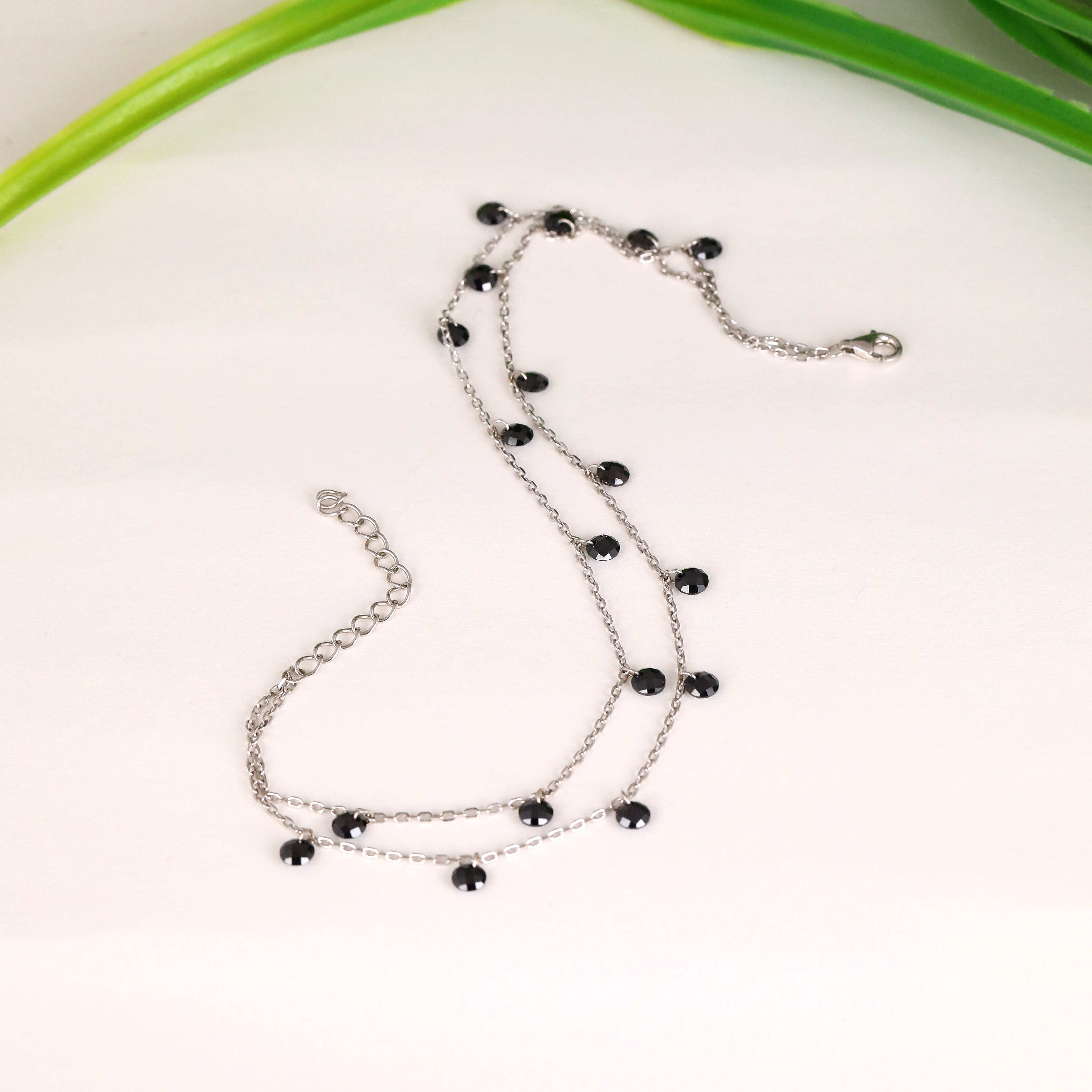 Double Trouble Noir Anklet