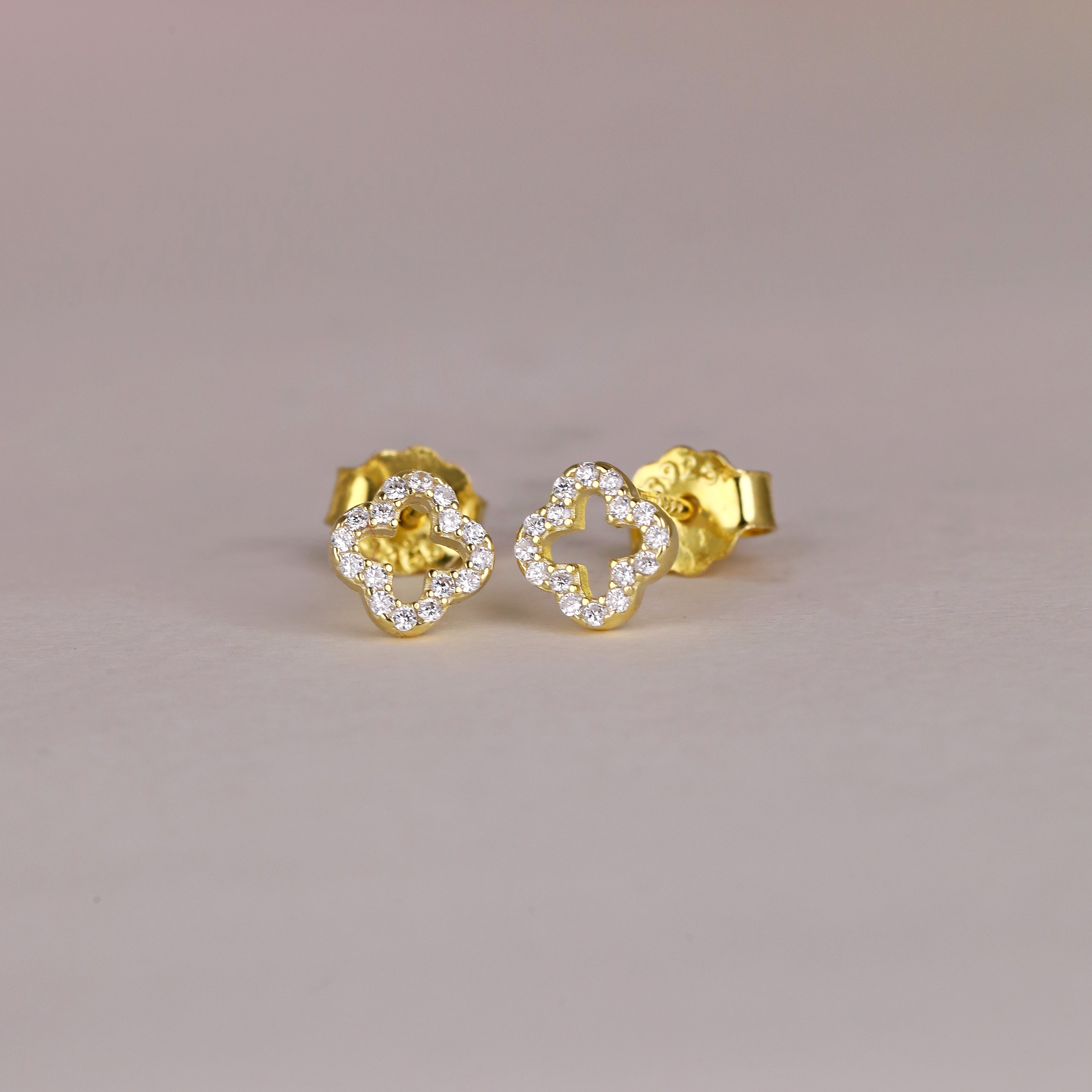 Clover Outline Studs