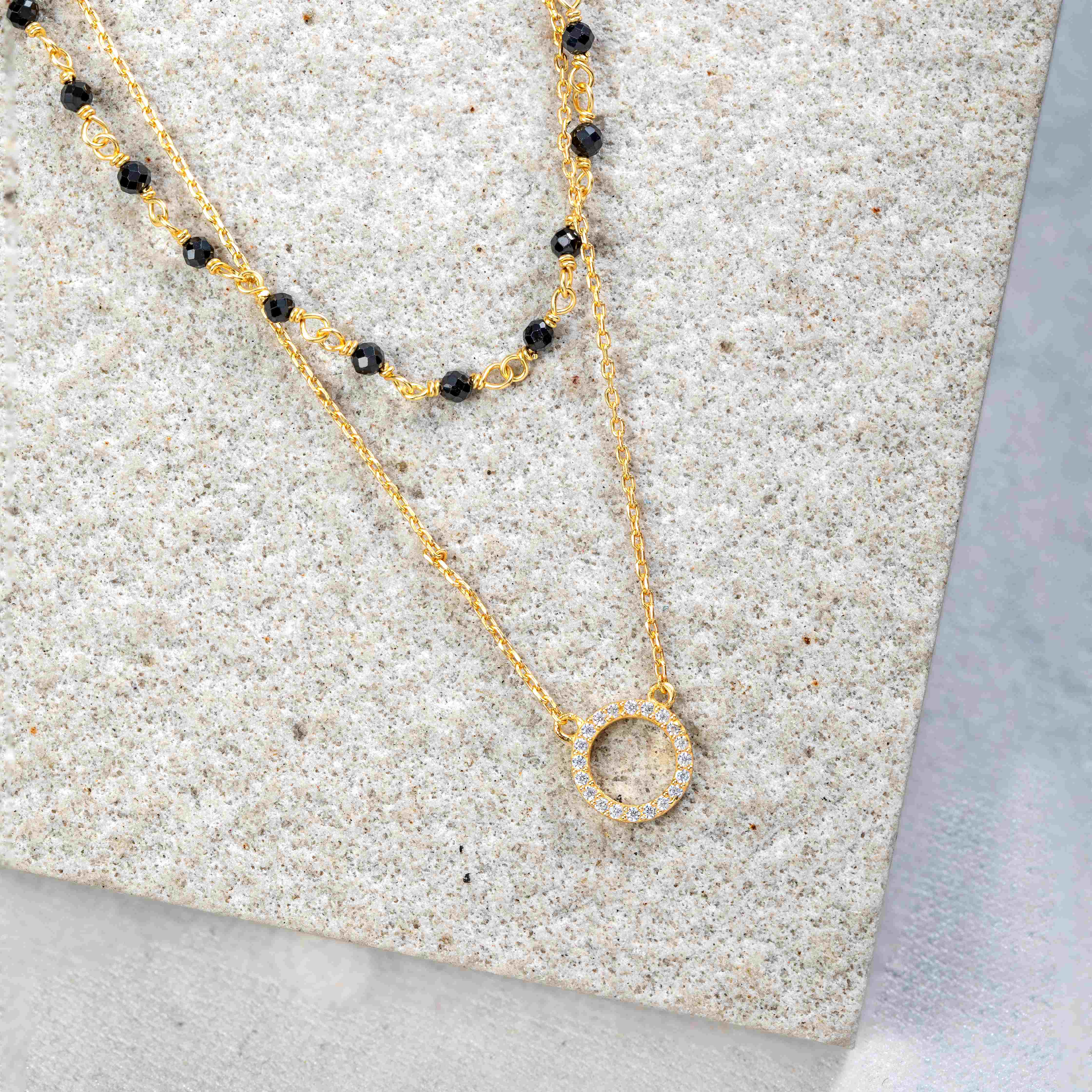 Layered Halo Mangalsutra