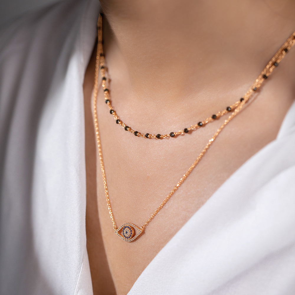 Layered Evil Eye Mangalsutra