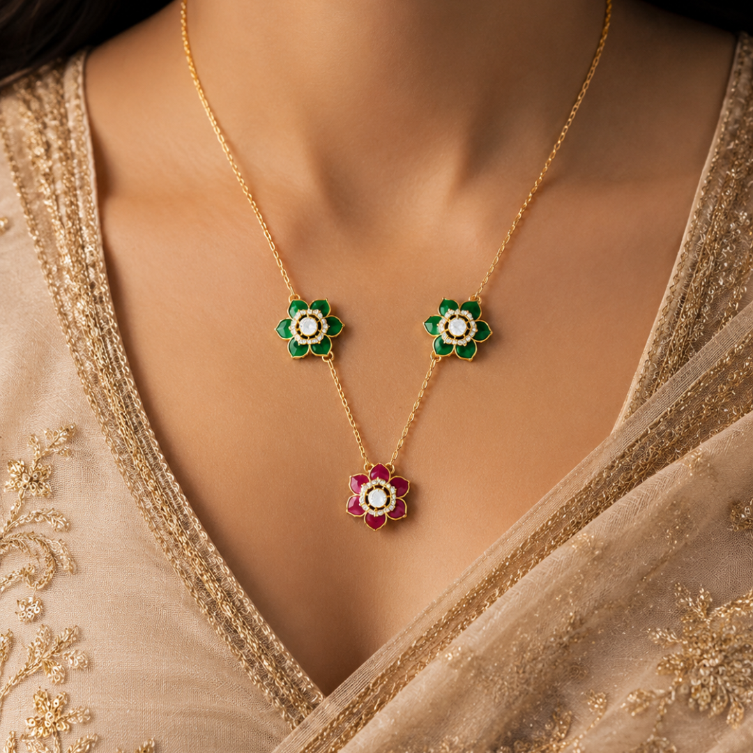 Posy Line Necklace