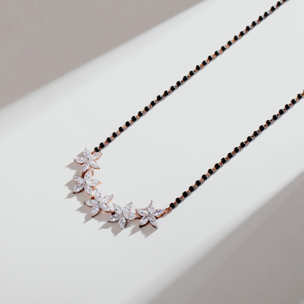 5 Flower Full Bead Mangalsutra