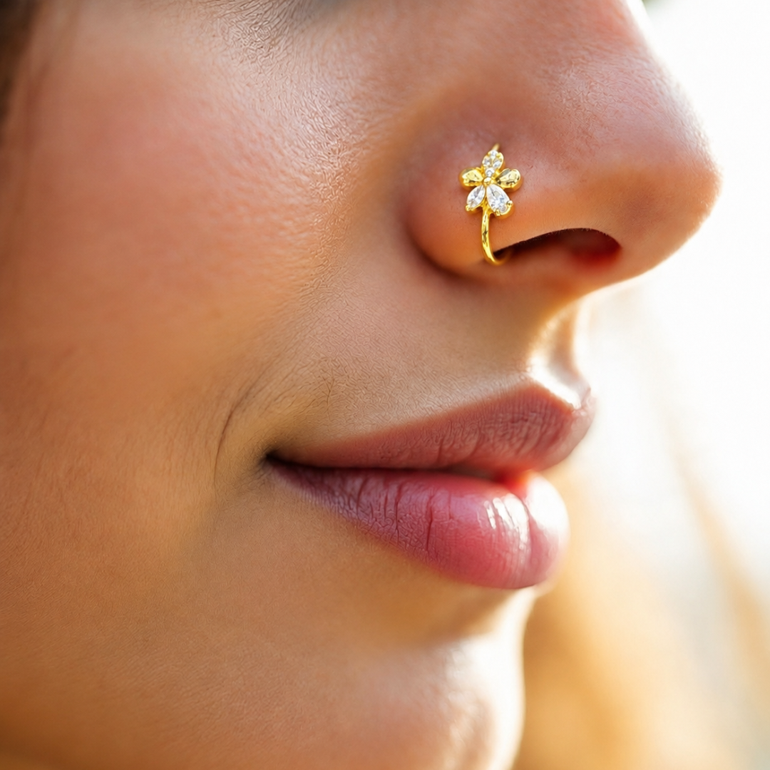 Petaline Pressable Nose Pin