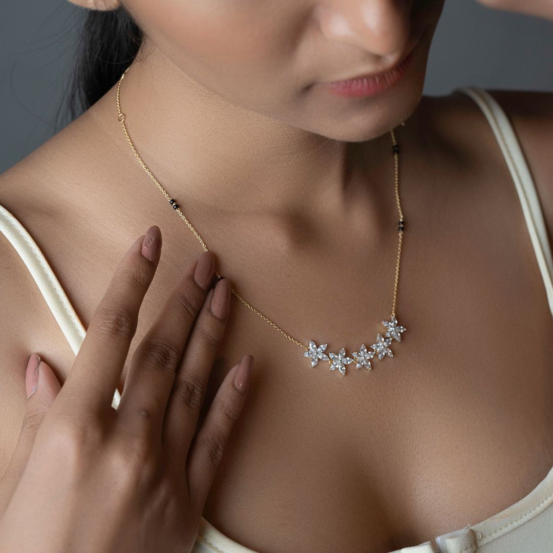 Moonlit Blossom Mangalsutra