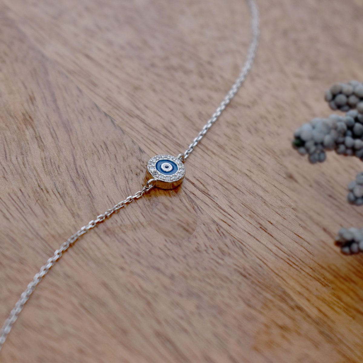 Enamel-y Evil Eye Bracelet