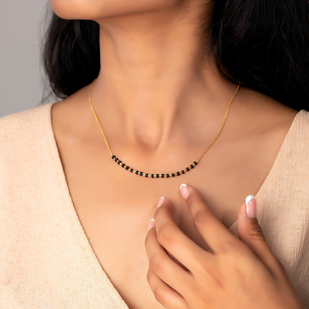 Half Plain Mangalsutra
