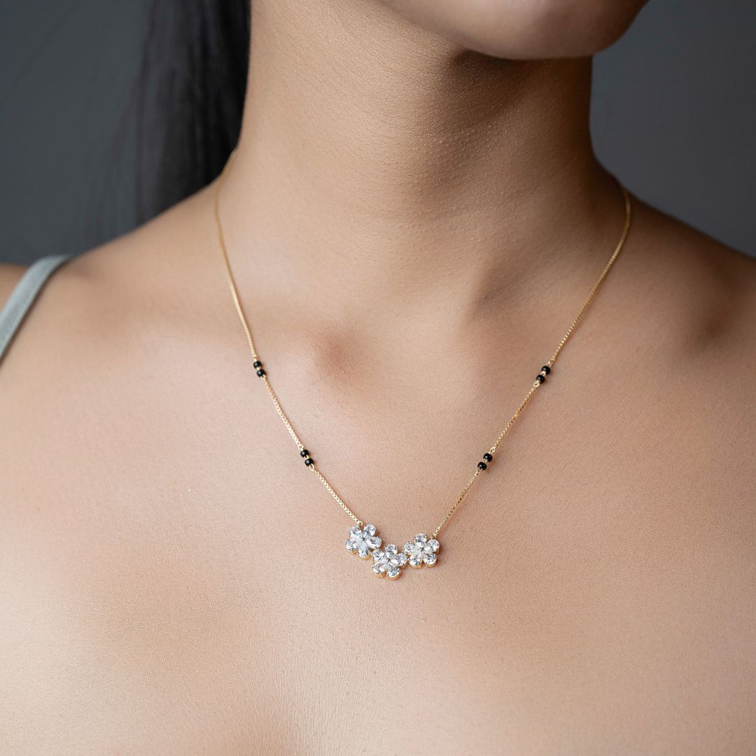 Floral Trinity Mangalsutra