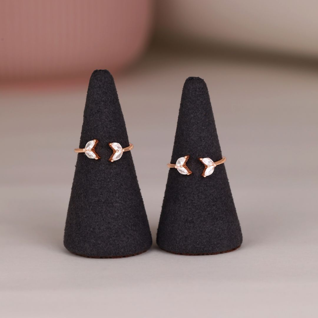 Twin Marquise Toe Ring