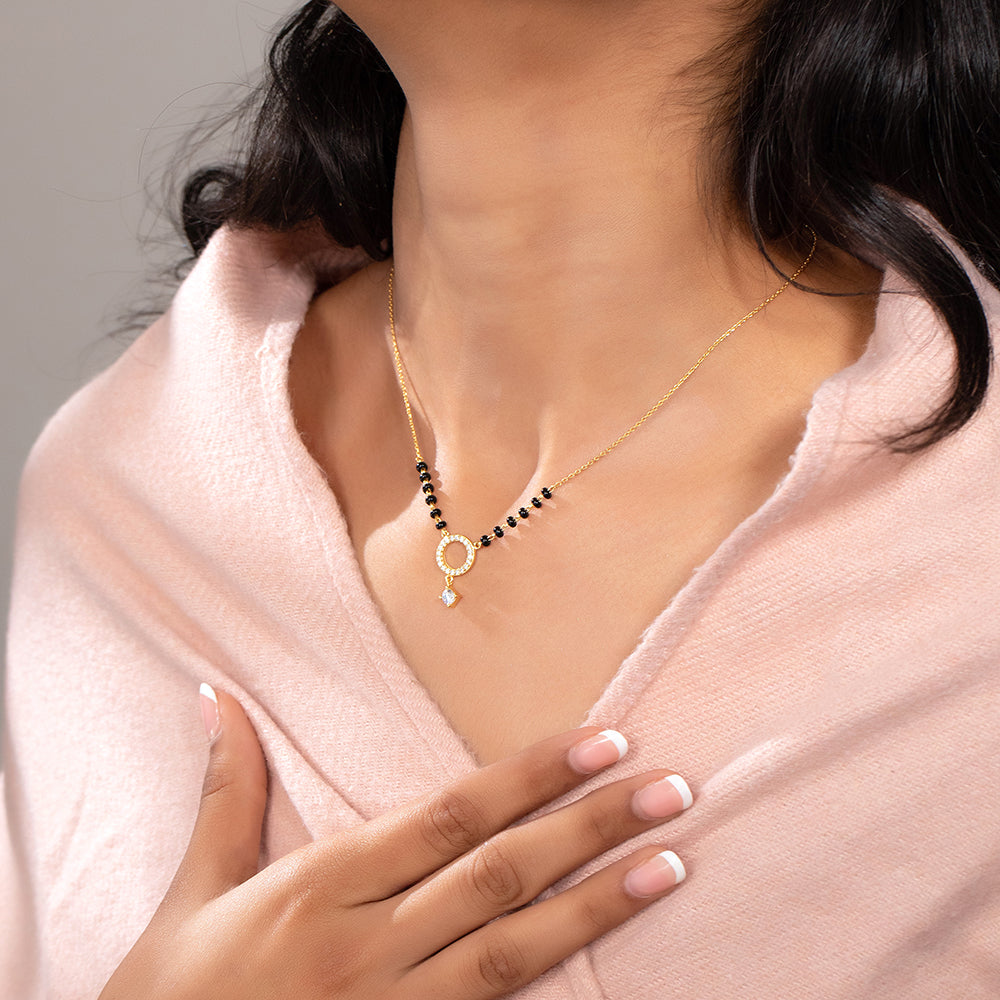 Halo Drop Mangalsutra