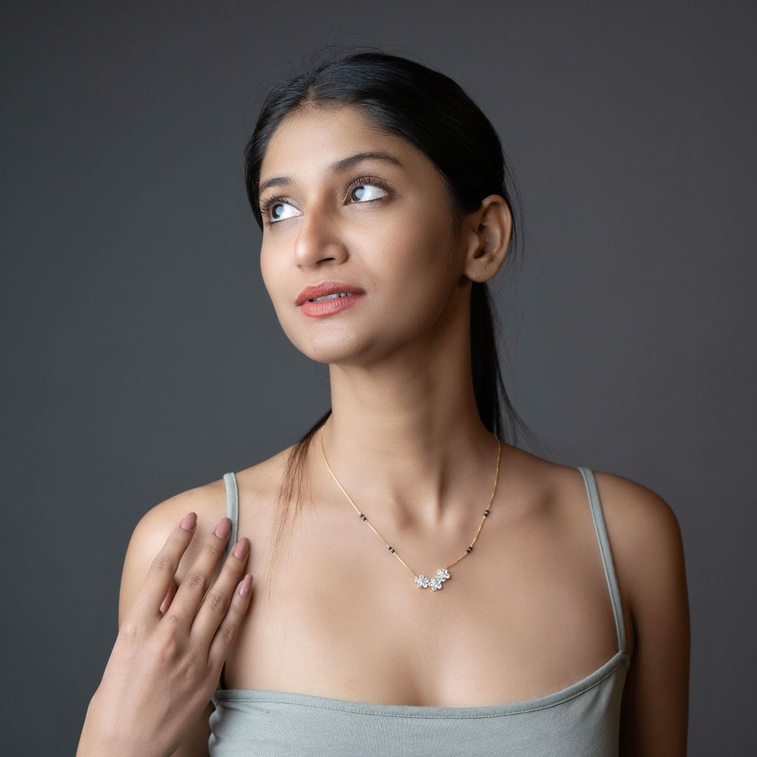 Floral Trinity Mangalsutra