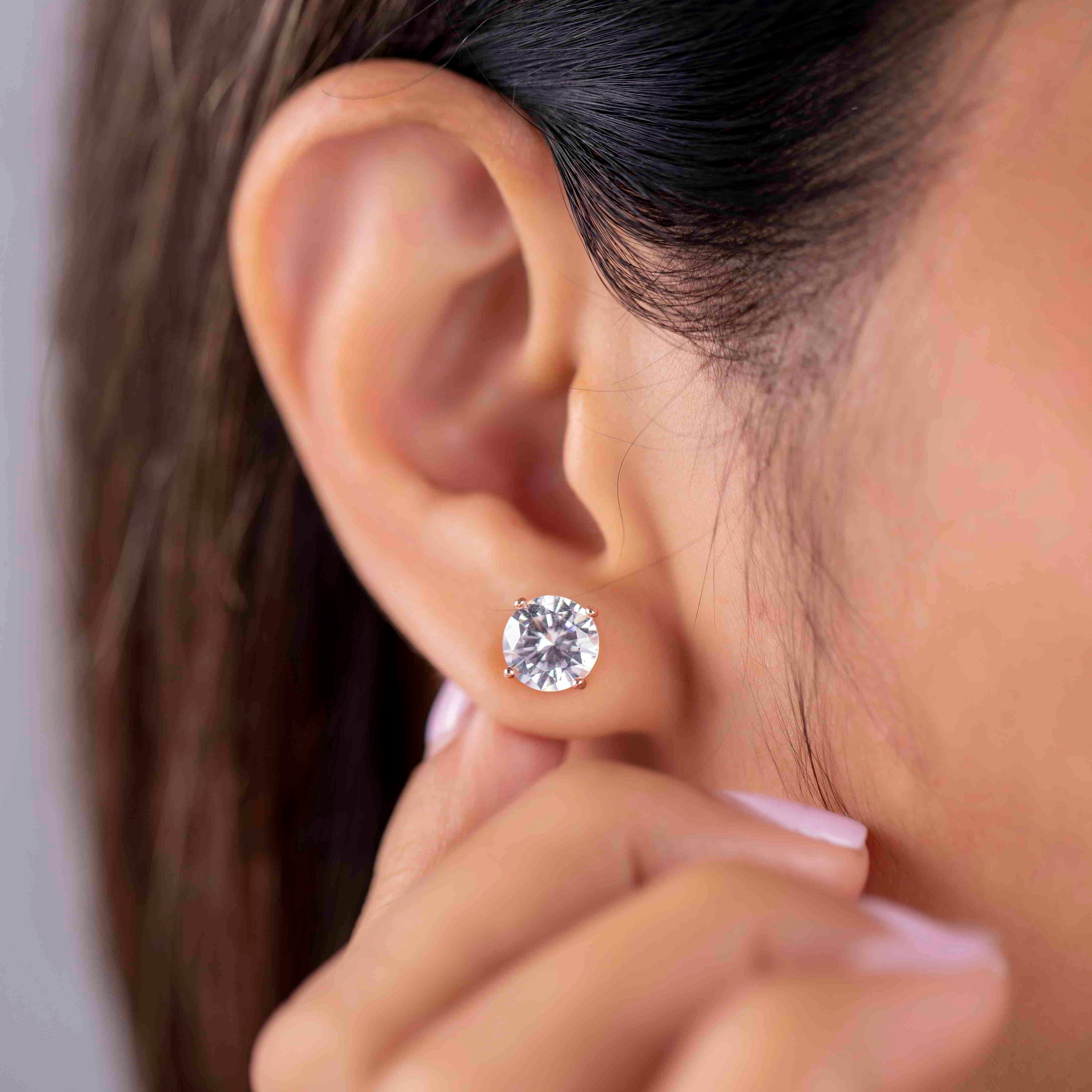 1Carat Solitaire Studs