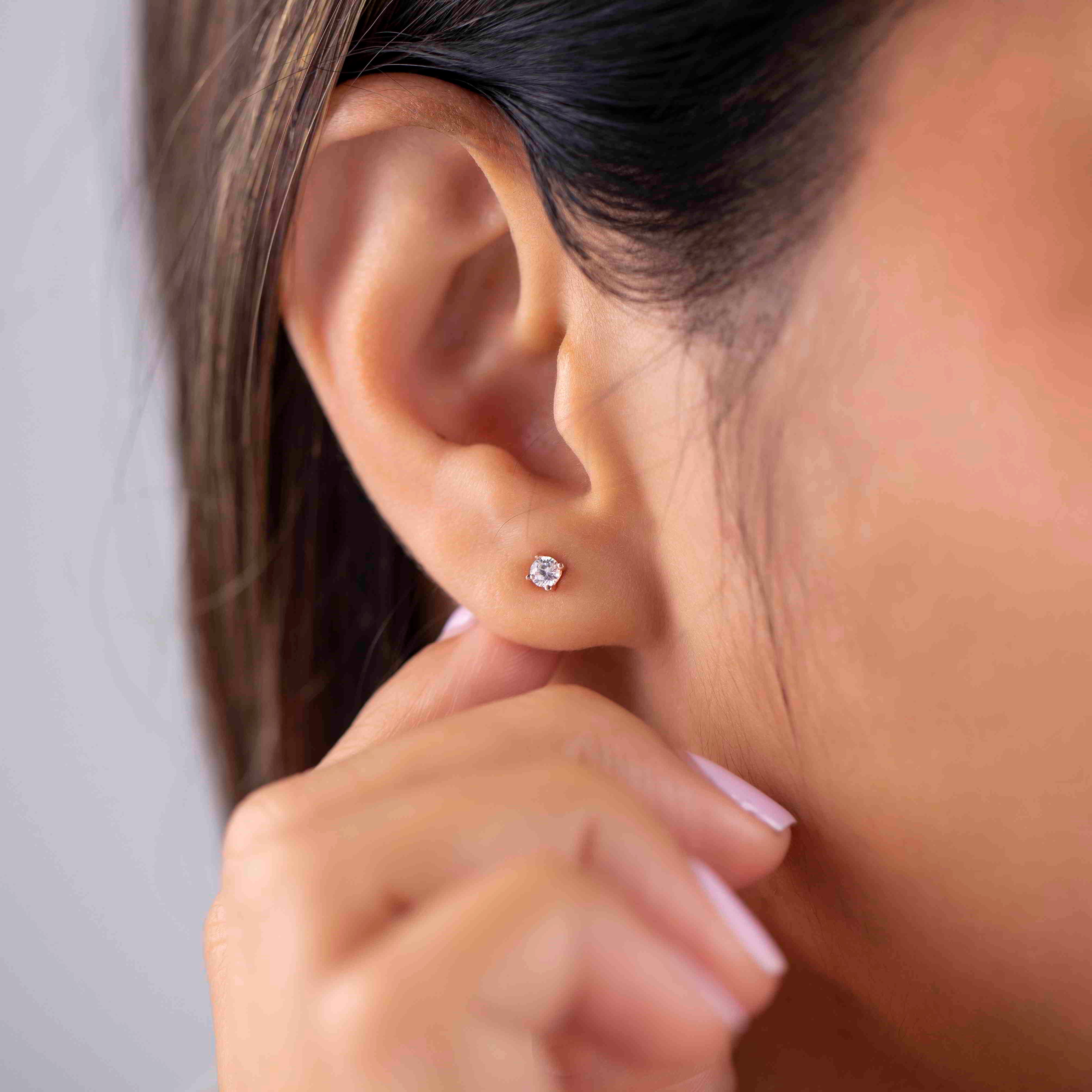 10 Cents Solitaire Studs