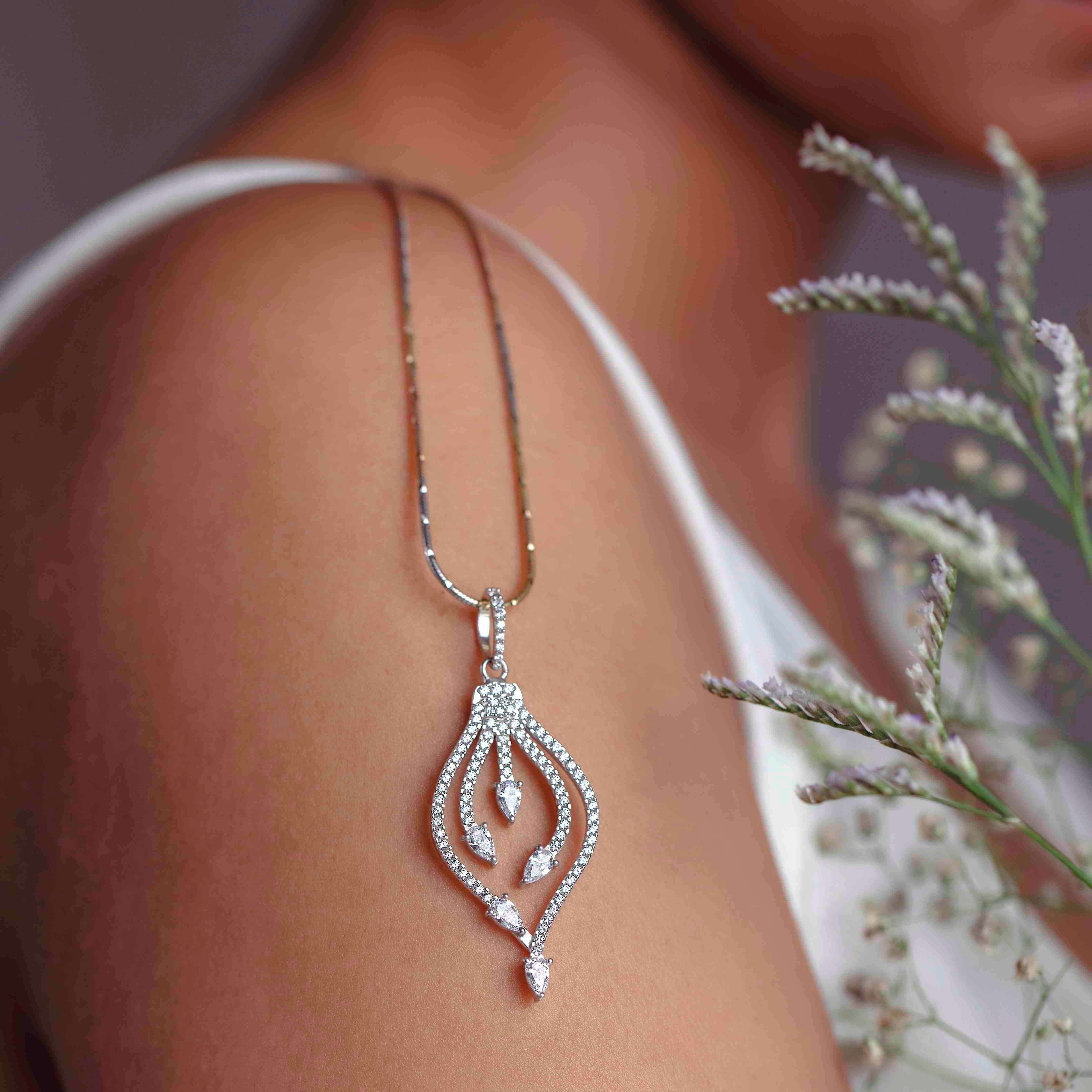 Leaf Silhouette Pendant