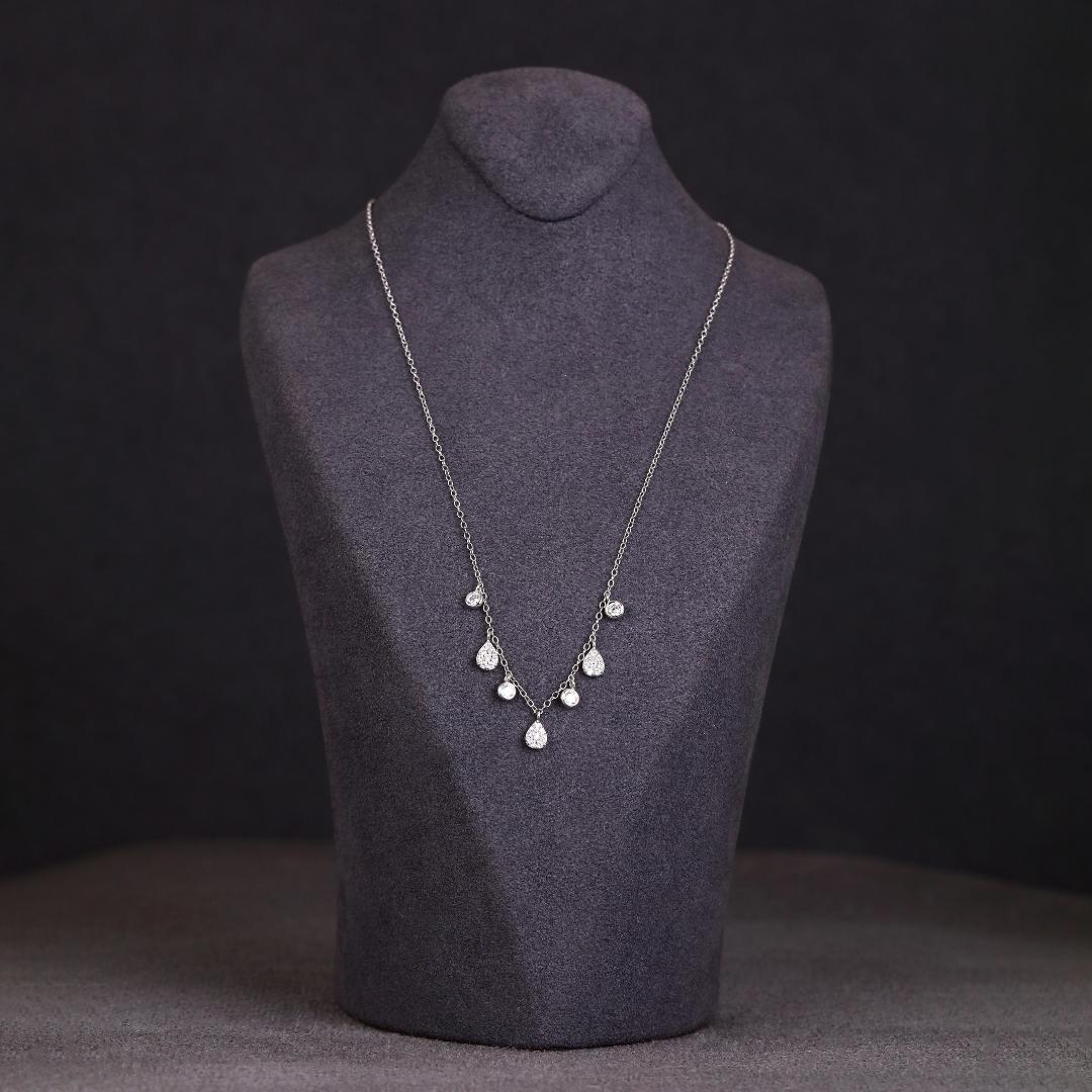 Frosted Dewdrop Necklace