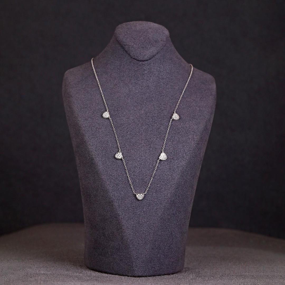 Crystal Heartline Necklace