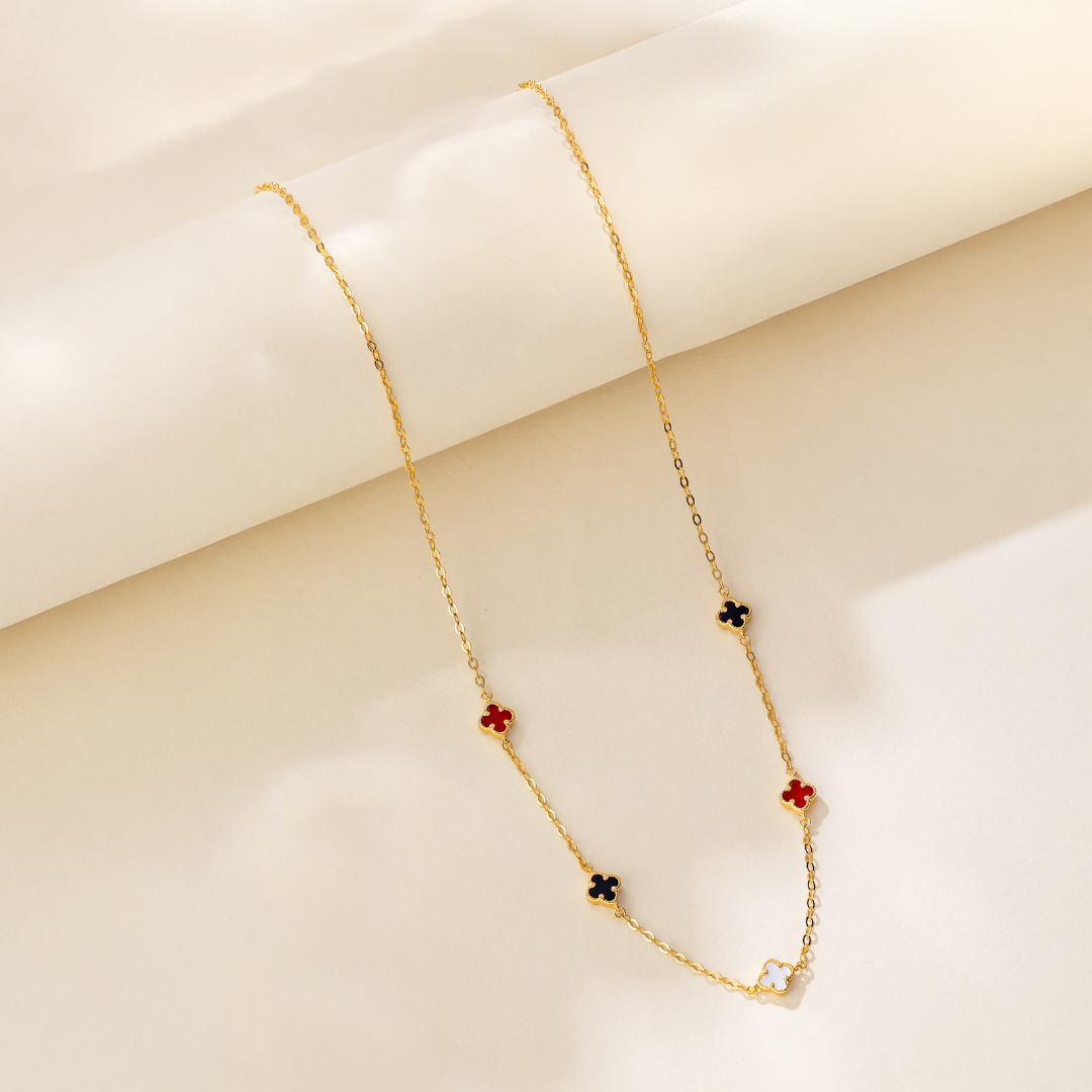 Cherry Clover Necklace