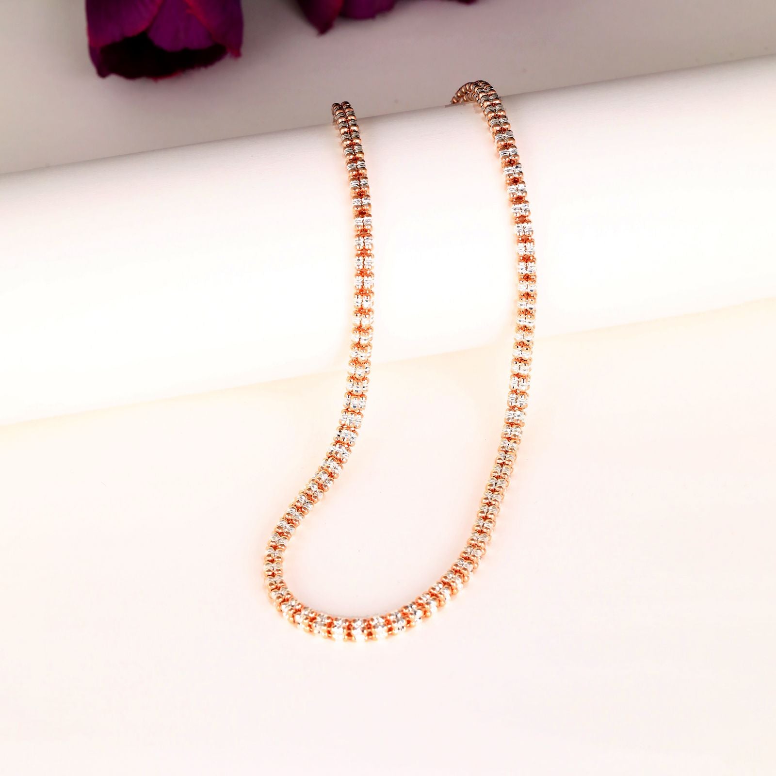 2 Tone Slitica Italian Chain