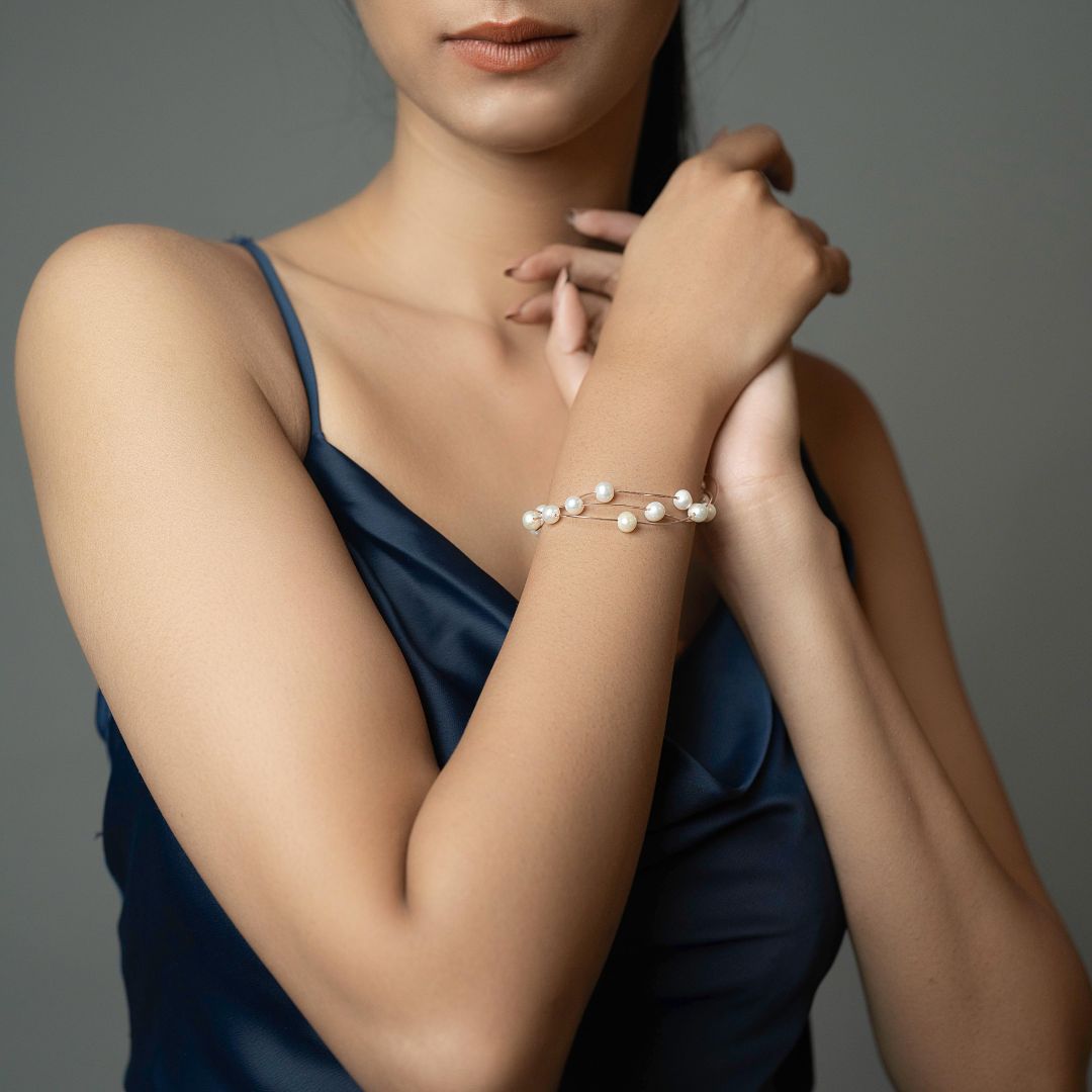 3 layer Pearl Bracelet