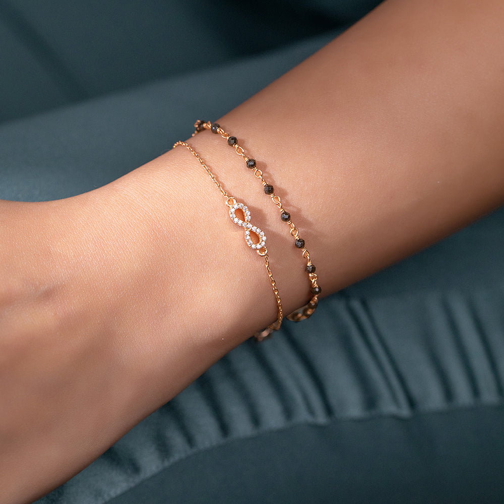 Layered Infinity Mangalsutra Bracelet