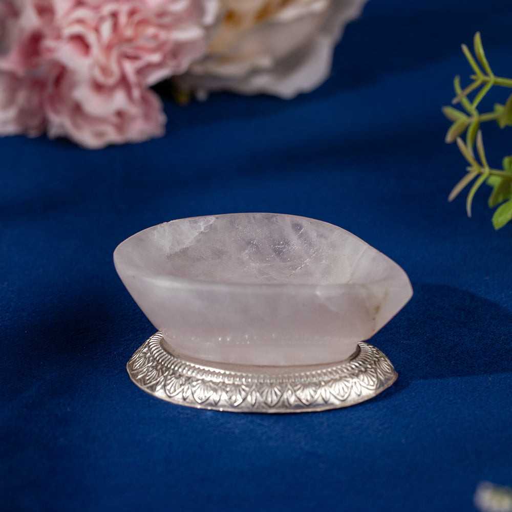 Rose Quartz Diya