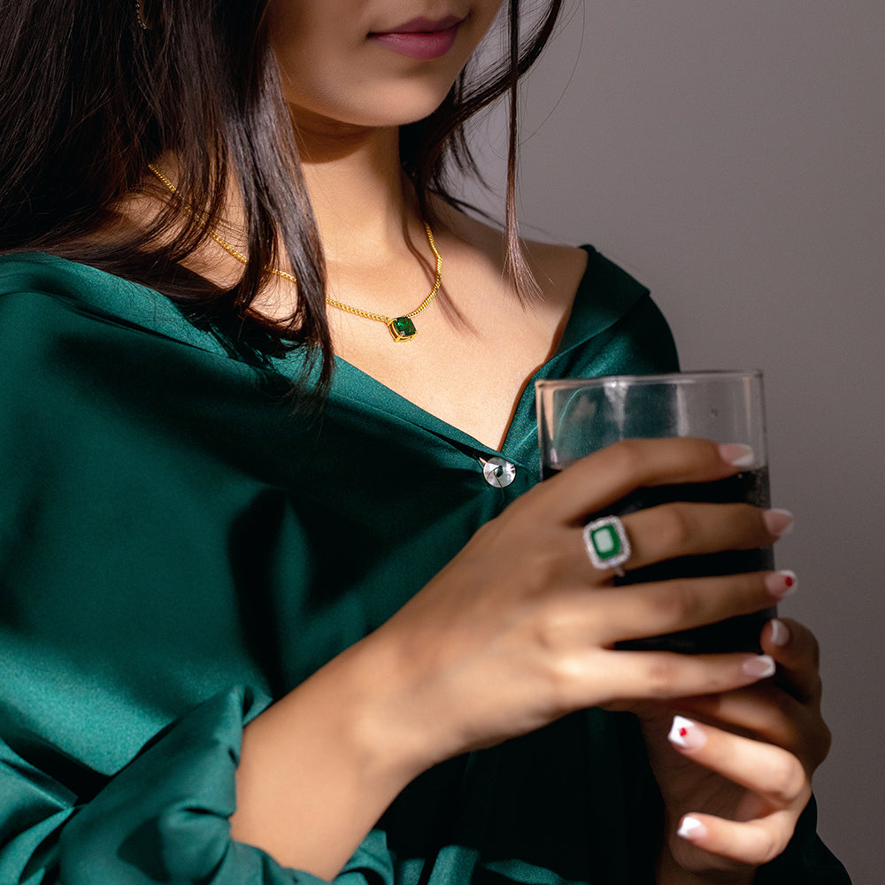 Emerald Cuban Necklace