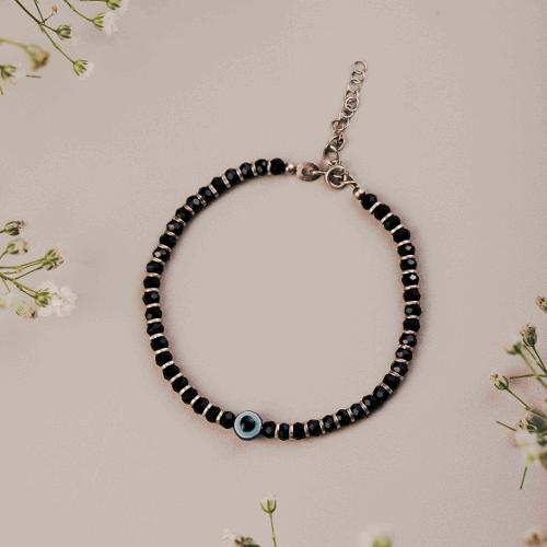 Evil Eye Black Beads Bracelet