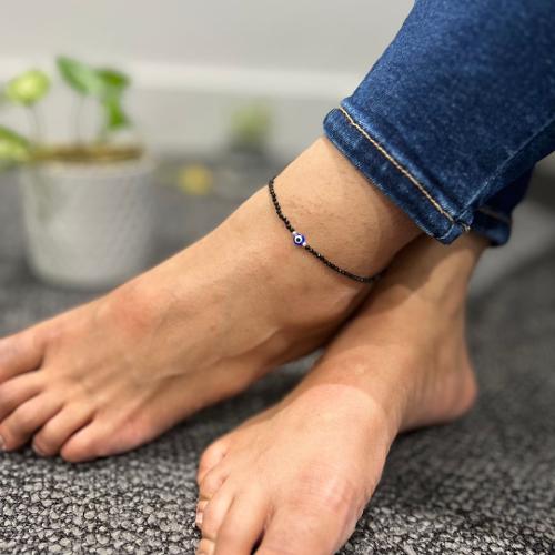 Evil Eye Shimmery Anklet