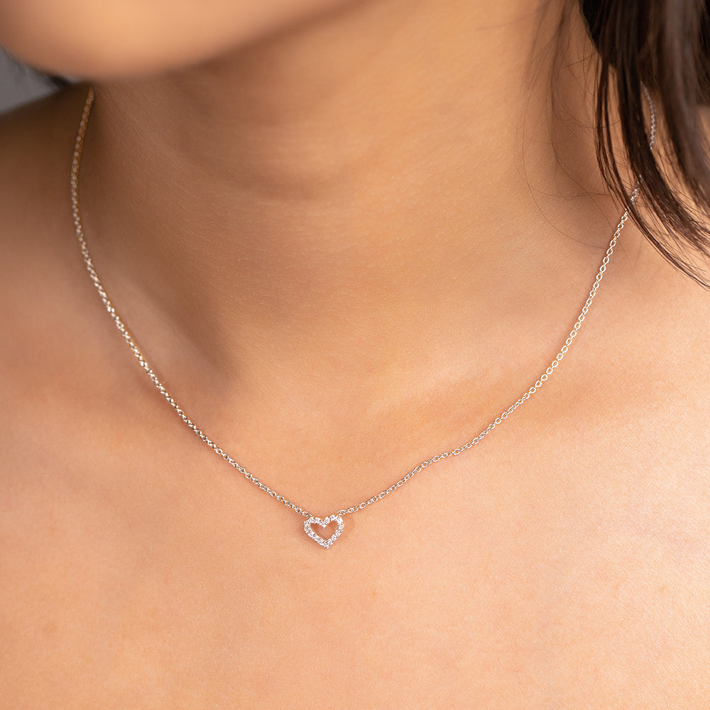 Heart Outline Necklace