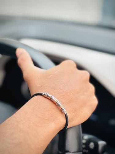 Spiral Dual-Tone Silicon Bracelet