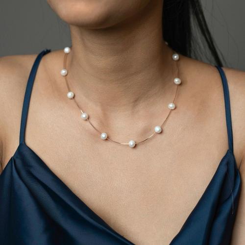 Single Layer Pearl Necklace