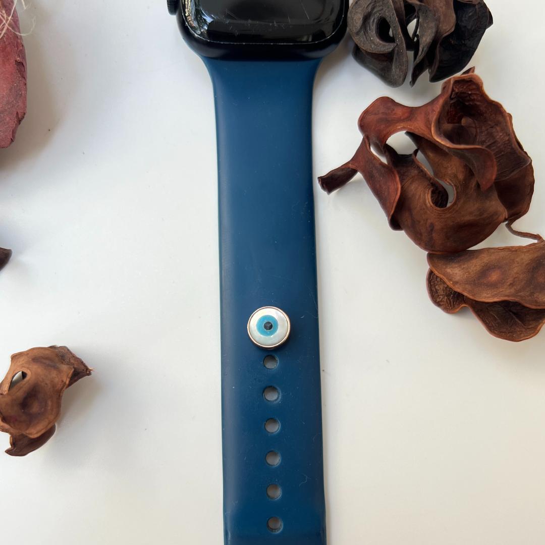 Round Evil Eye Watch Button