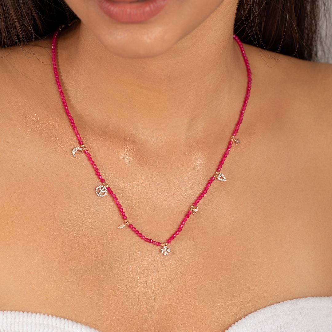 Rosewood Charms Necklace