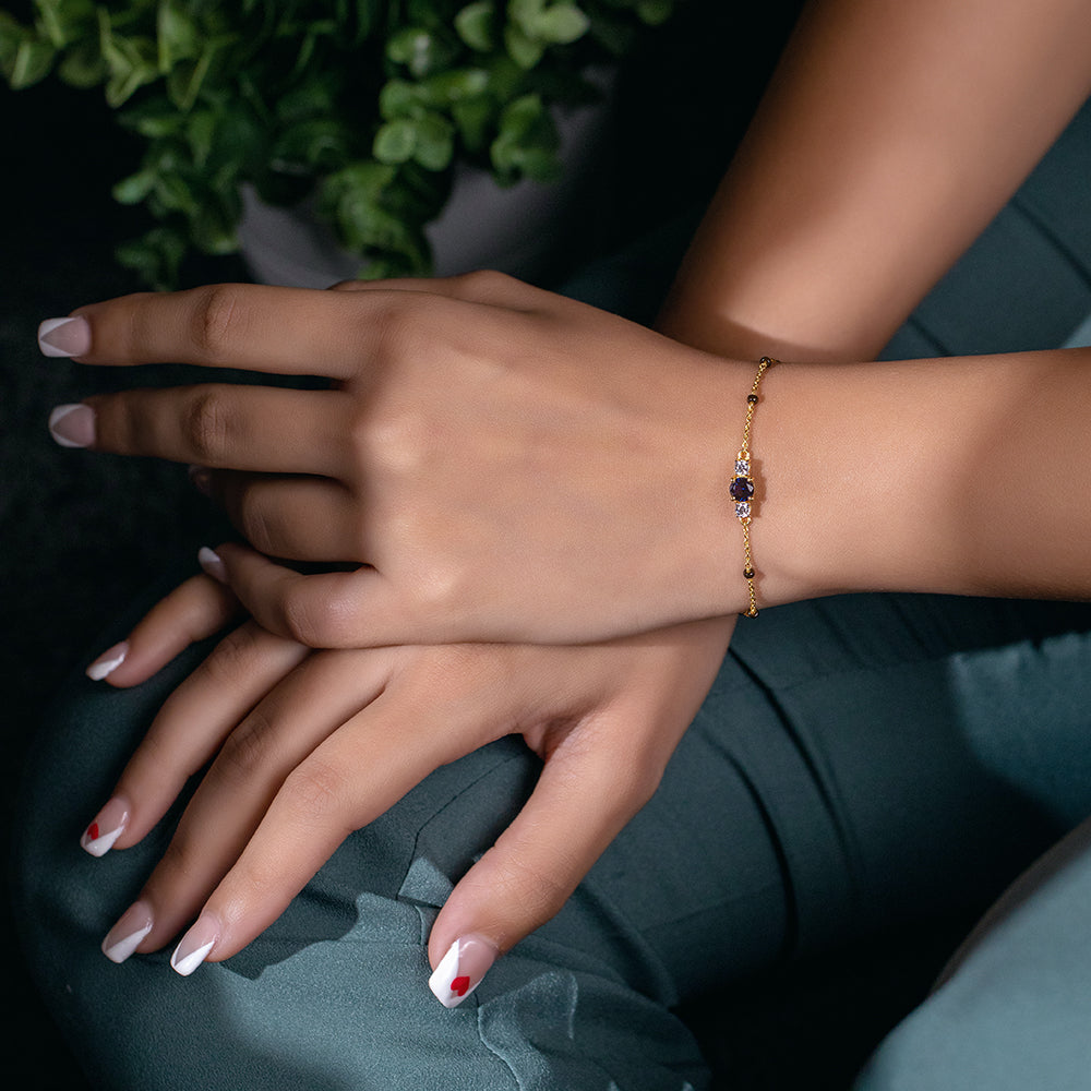 Blue Stone Mangalsutra