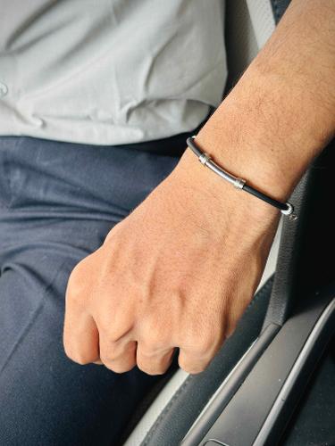 Small Silicon Black Bracelet