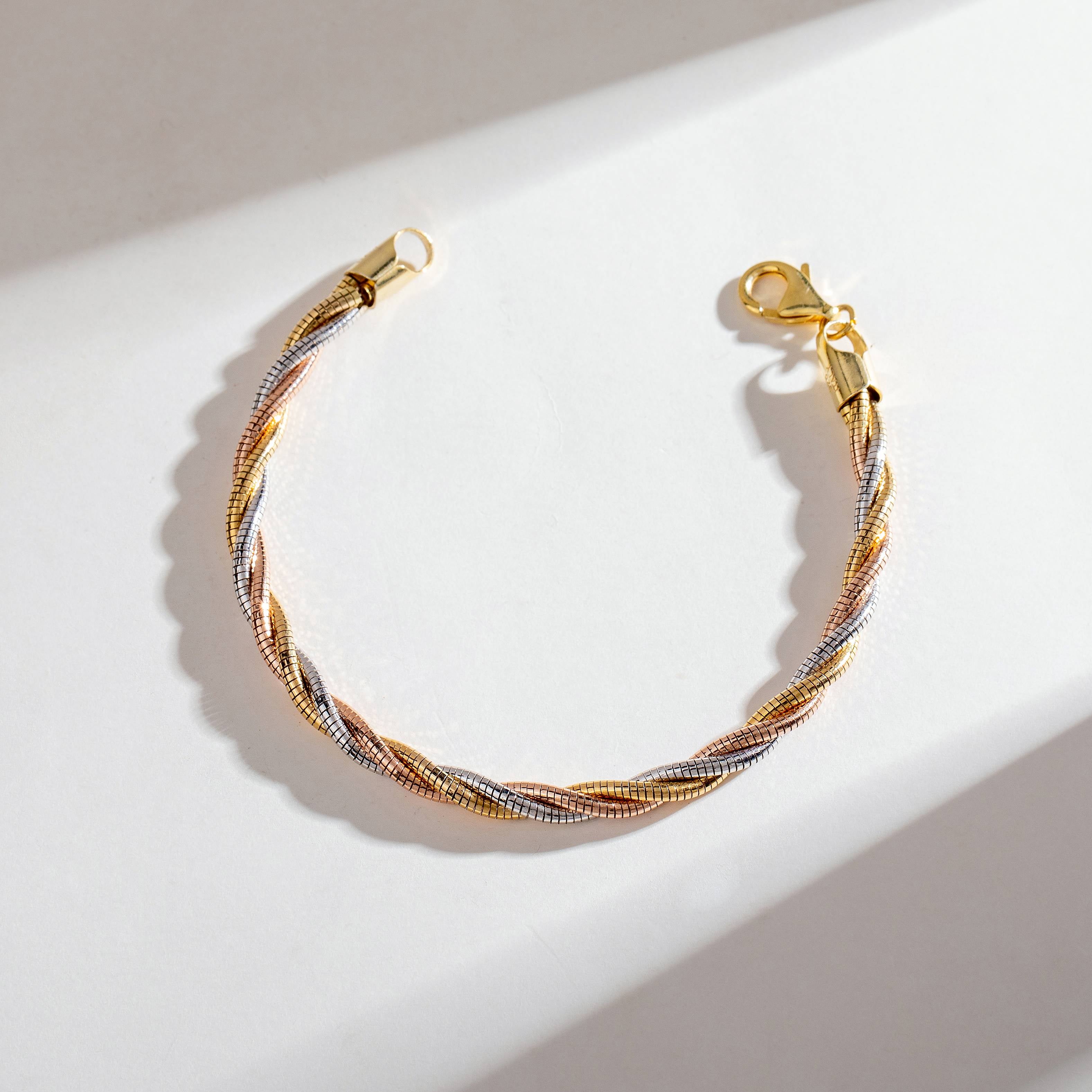 3T Twisty Sterling Silver Bracelet