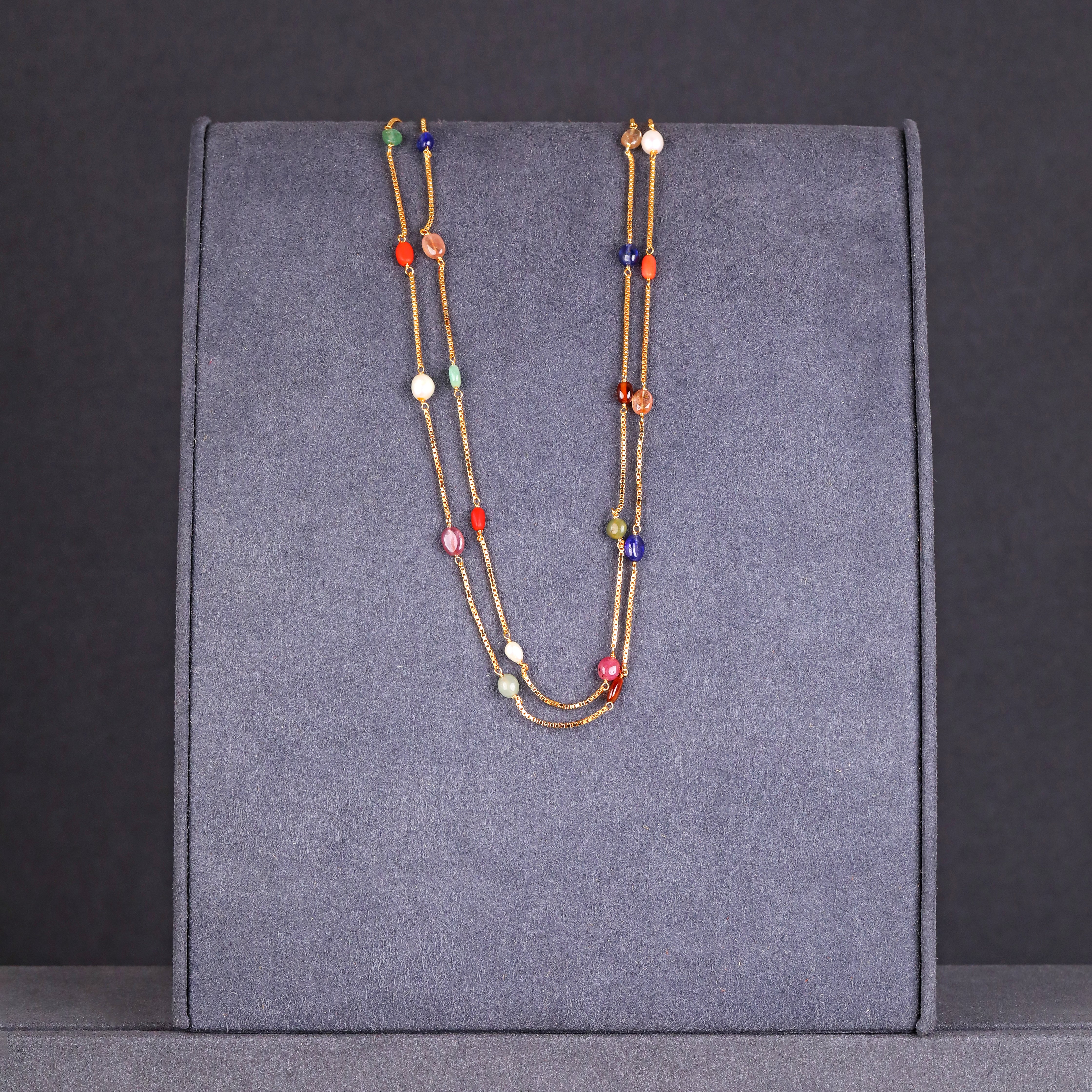 Raaga Dual-Tone Gem Neckchain