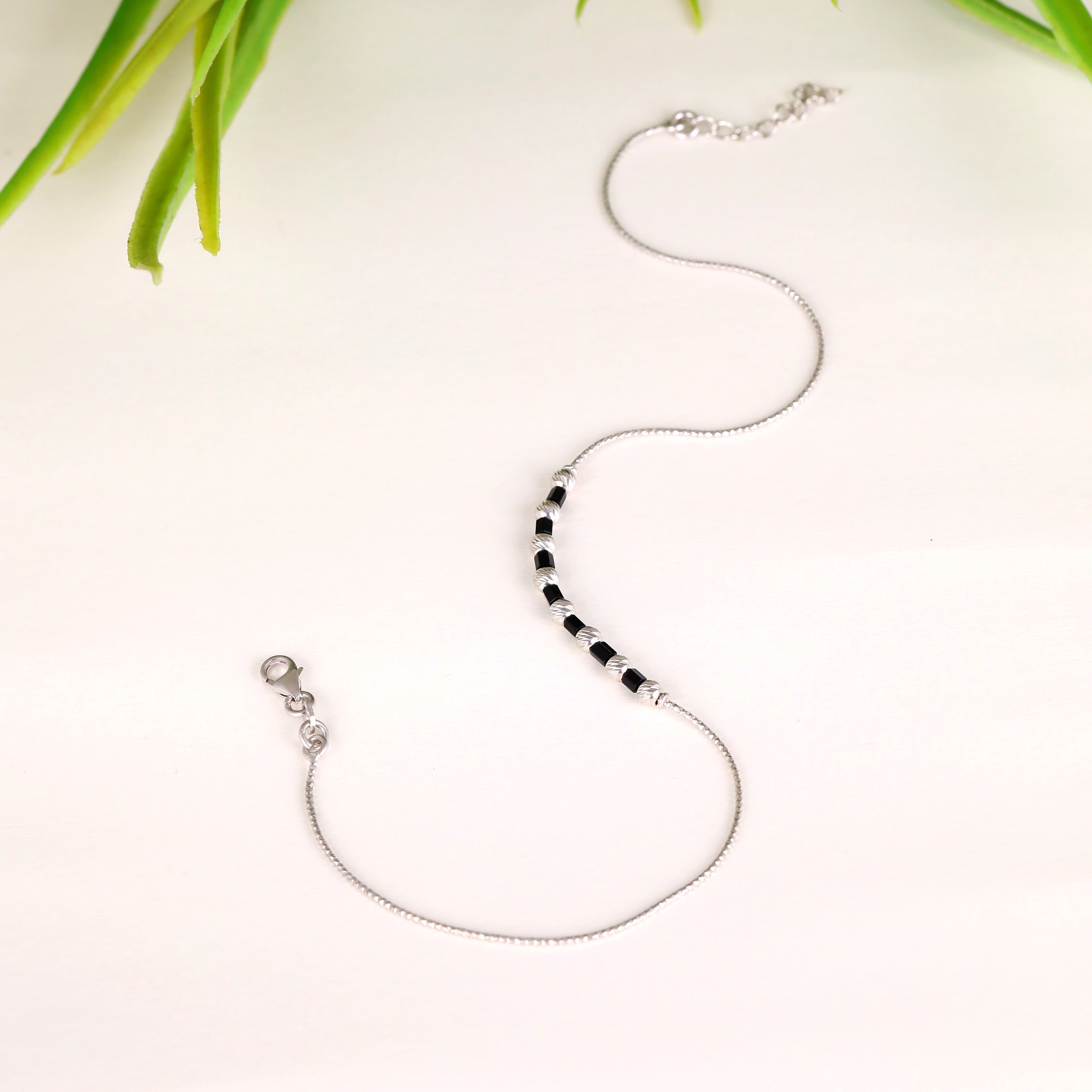 Midnight Minimal Anklet