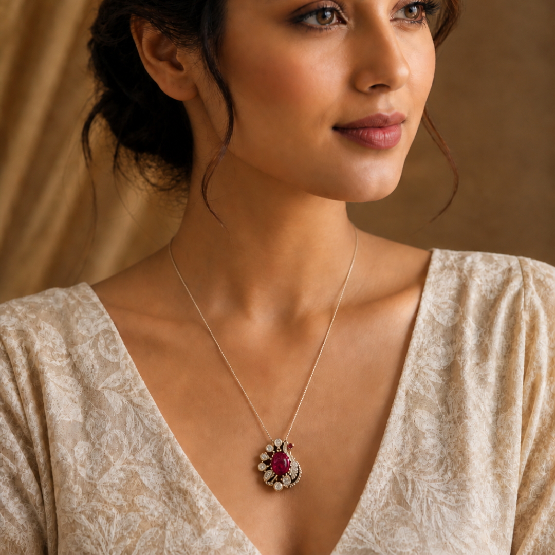 Ruby Mor Pendant