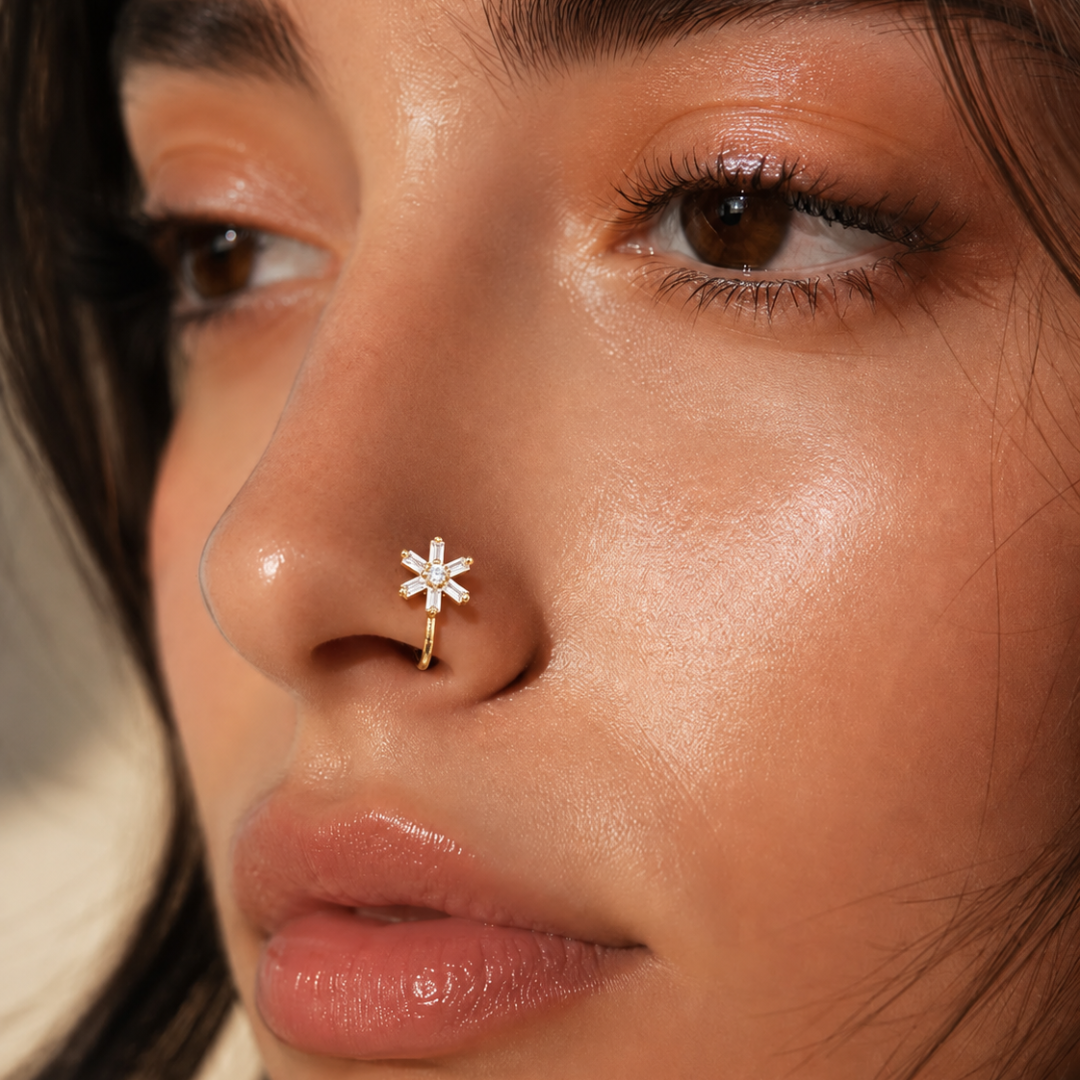 Aster Pressable Nose Pin