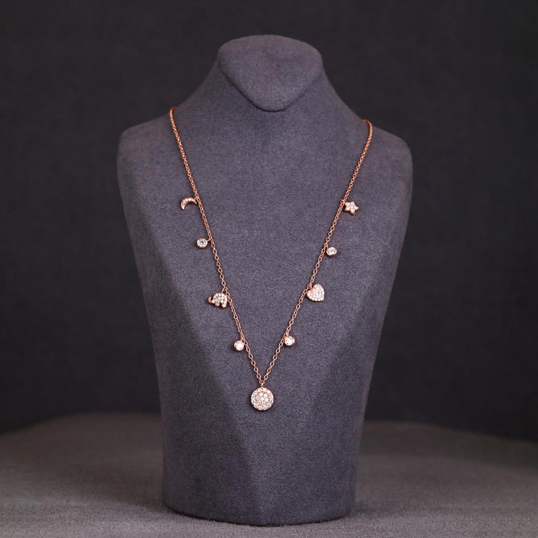 Charm Cascade Necklace