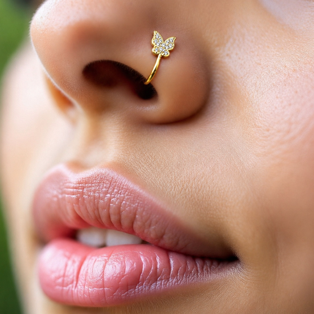Mariposa Pressable Nose Pin