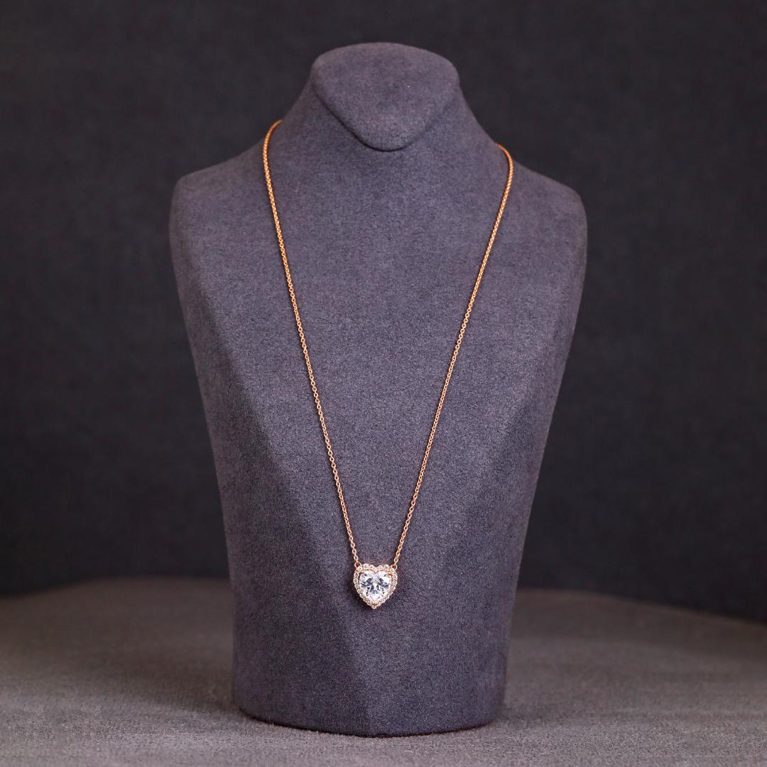Classic Heart Solitaire Neckchain