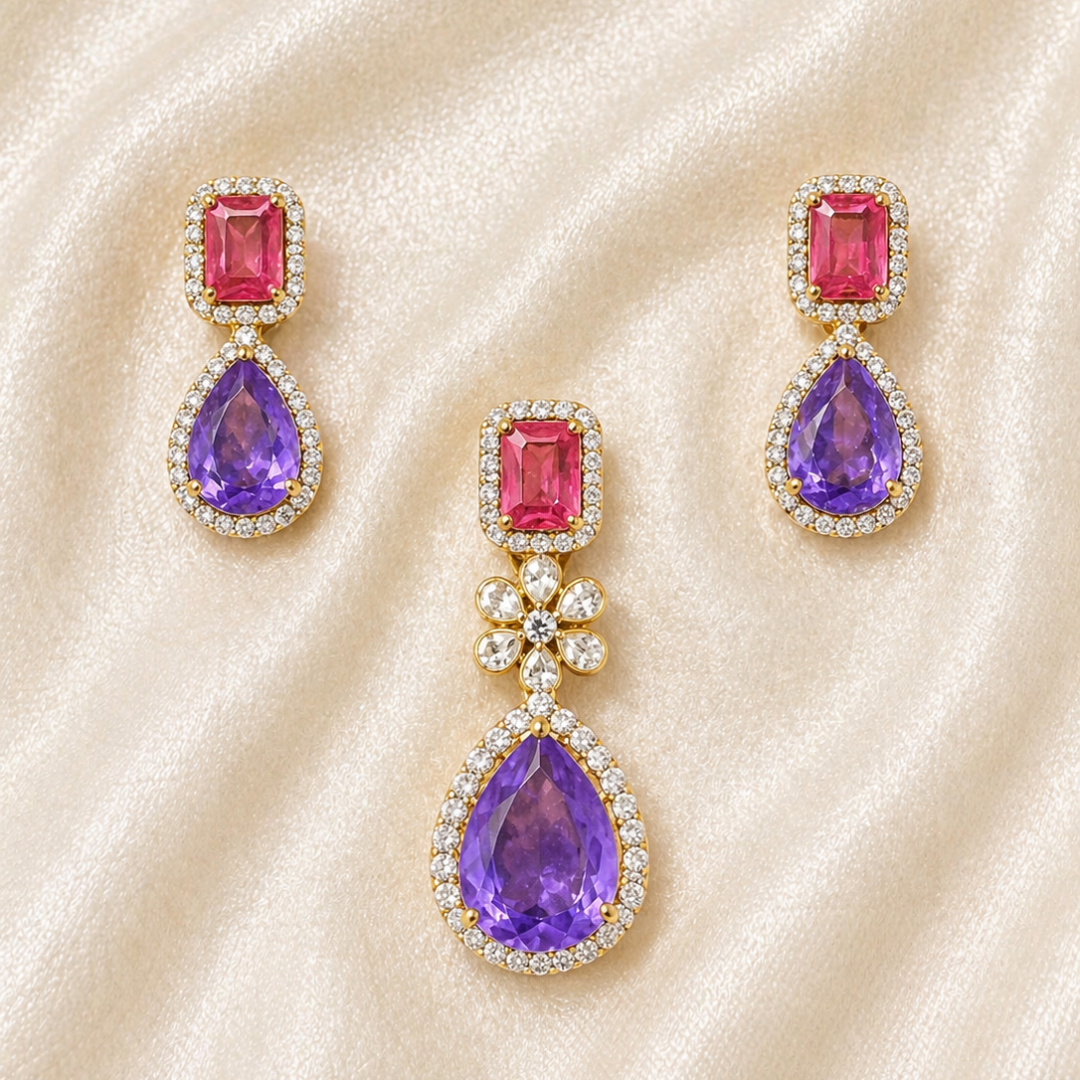 Petal Prism Pendant Set