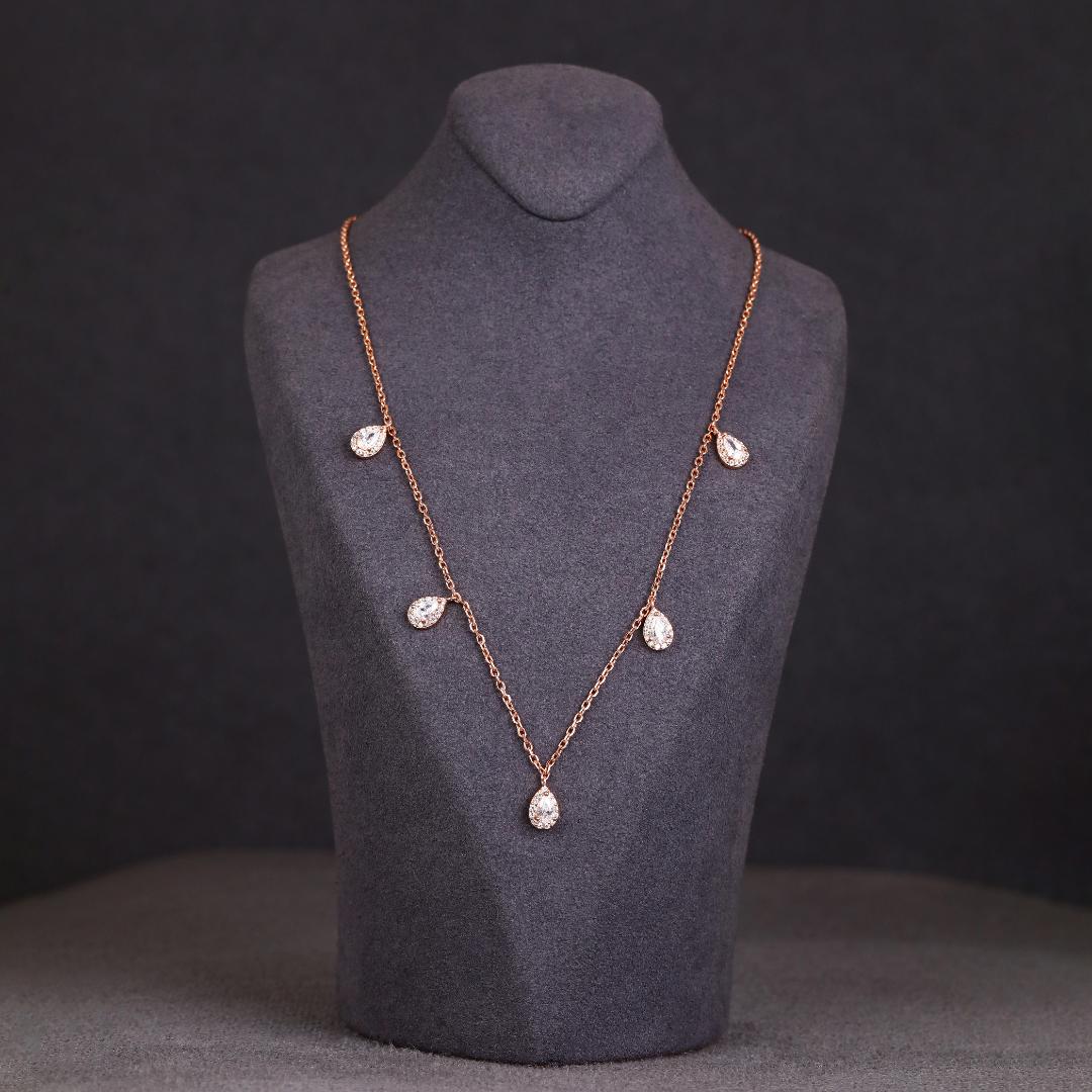 Dewdrop Station Necklace