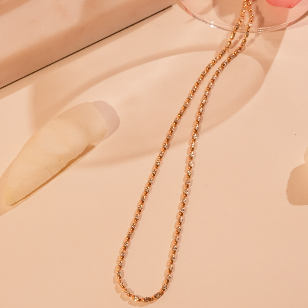 Golden Pebble Italian Chain