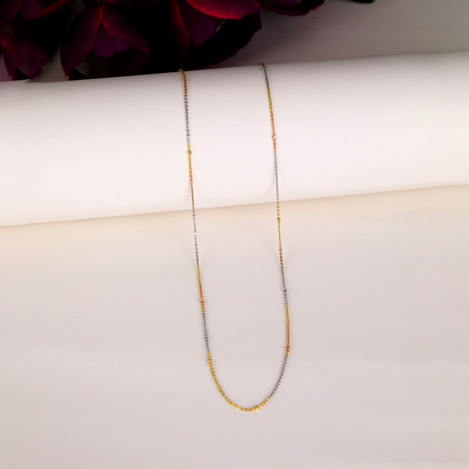 3 Tone Thin Chain