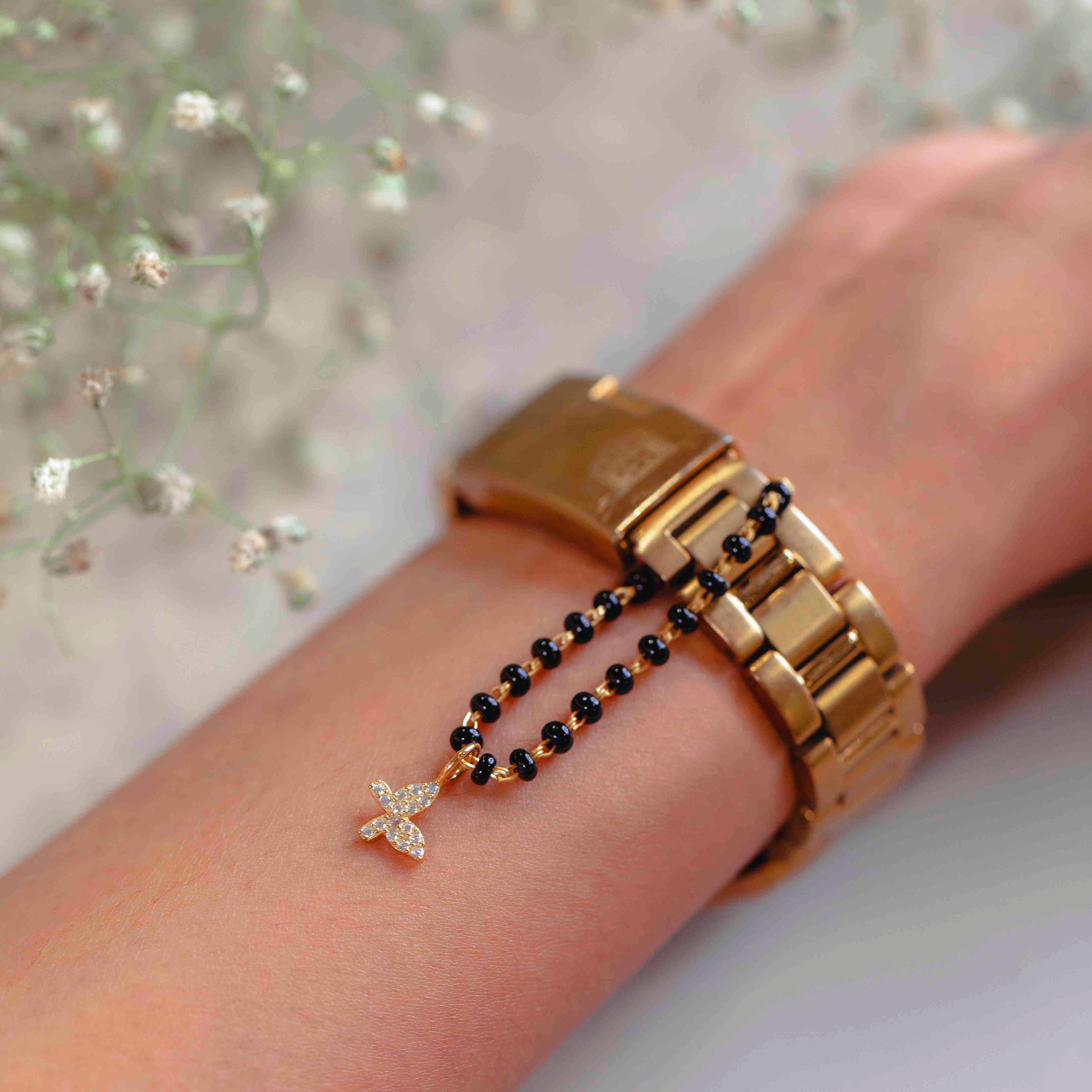Butterfly Mangalsutra Watch Hanging