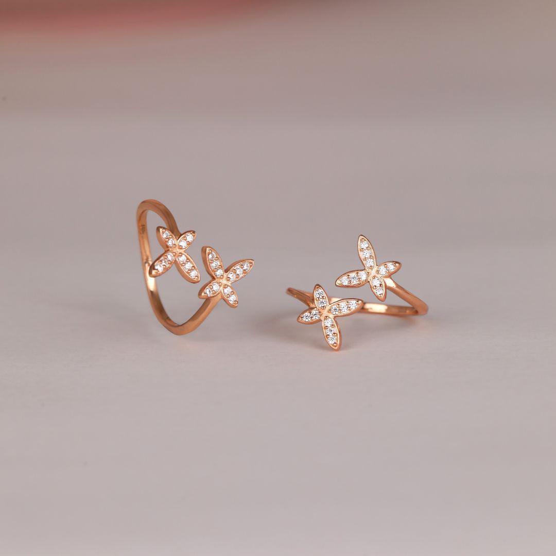 Criss Cross Butterfly Toe Ring