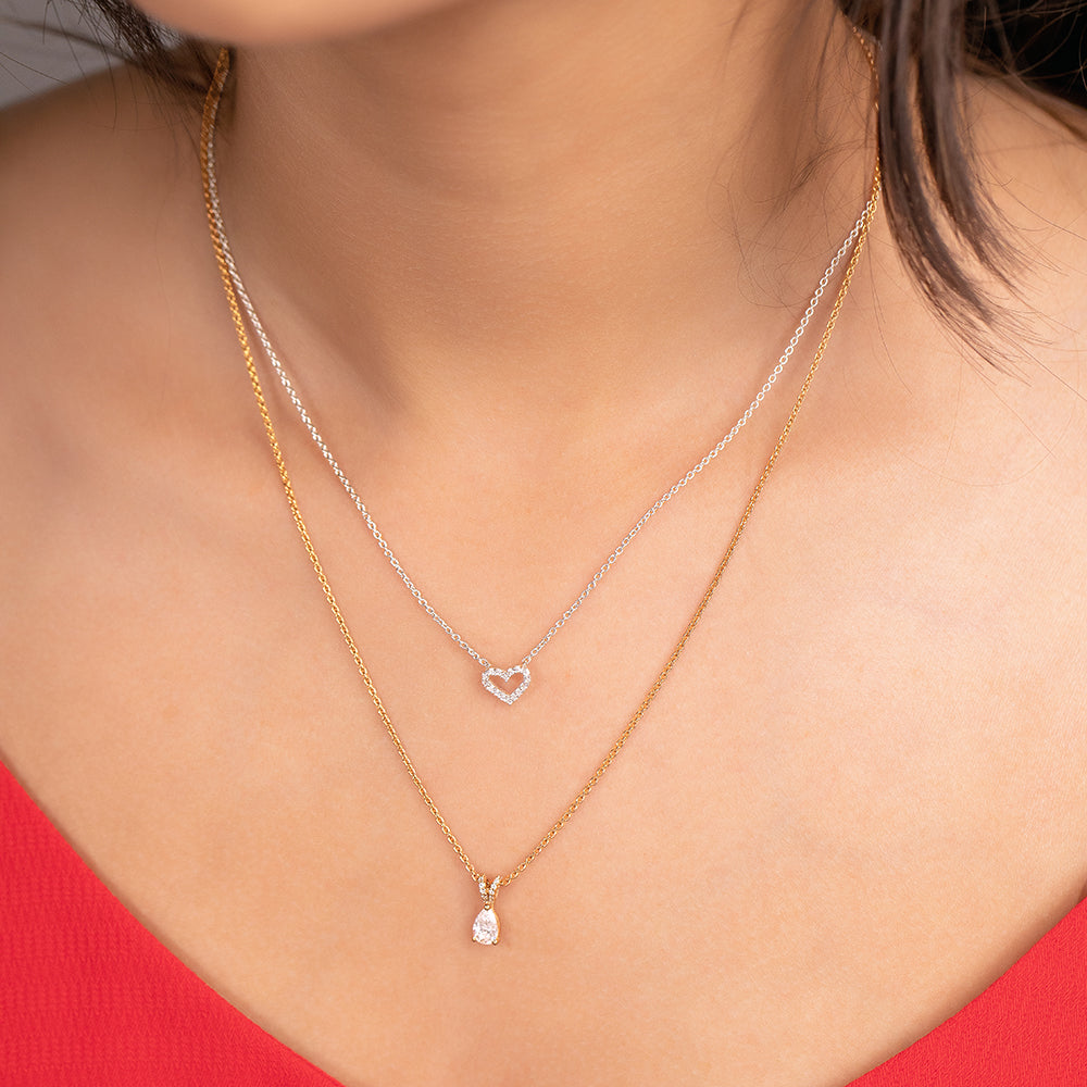 Heart Outline Necklace