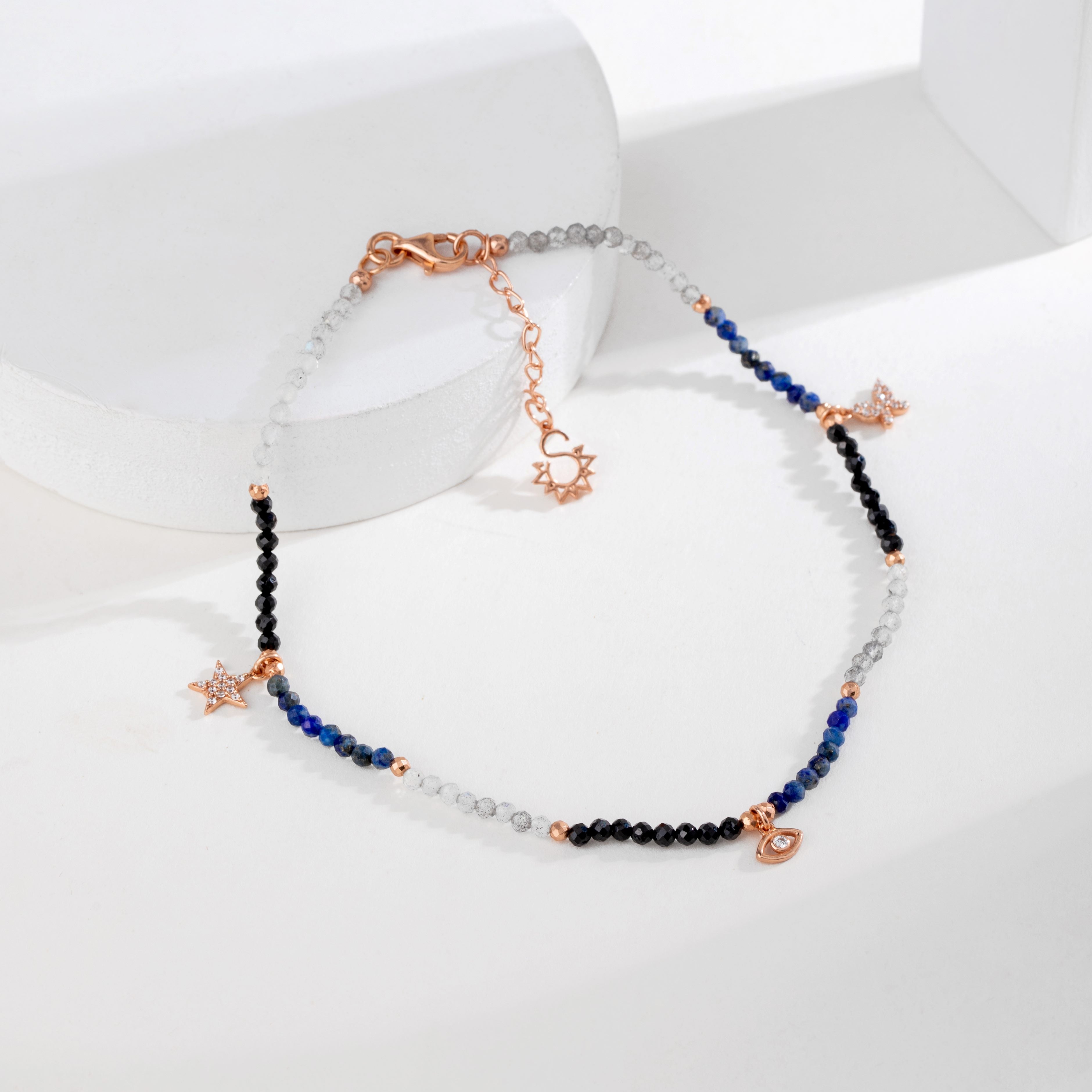 Tri-Tone Twilight Anklet